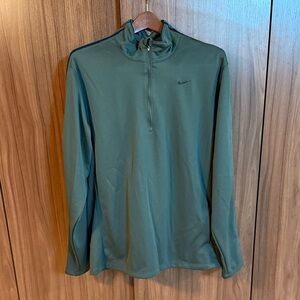 Nike Olive Green Half-Zip Pullover